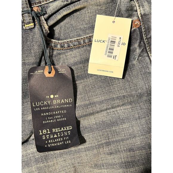 Lucky Brand Men's 181 Relaxed Straight Jean Blue, Size 34W X 32L OL Wilder Ranch - Picture 9 of 10